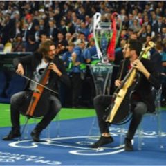 2CELLOS UEFAチャンピオンズリーグ決勝戦での「アンセム」演奏映像公開