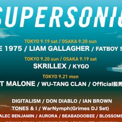 SUPERSONIC、第1弾アーティスト発表