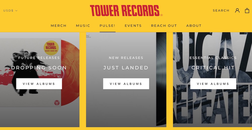 TOWER RECORDS AMERICA