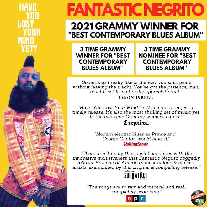 ファンタスティック・ネグリート、第63回グラミー賞「Best Contemporary Blues Album」獲得