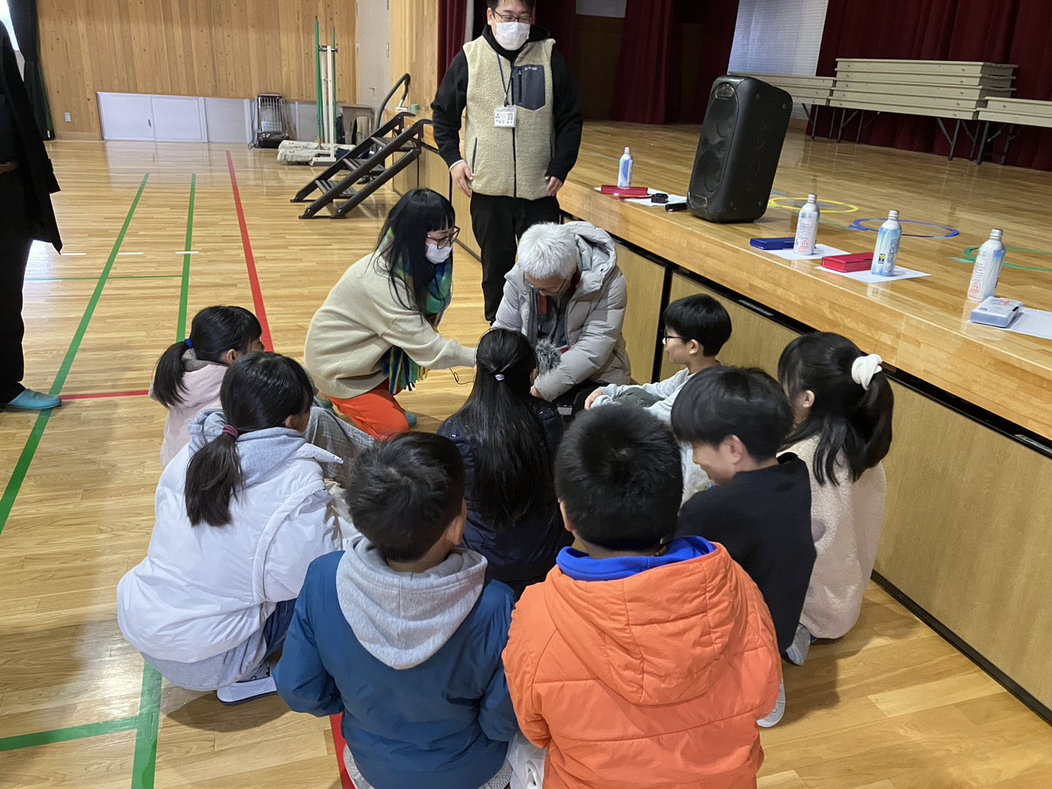 訓練に参加した4年生へのイタンビュー